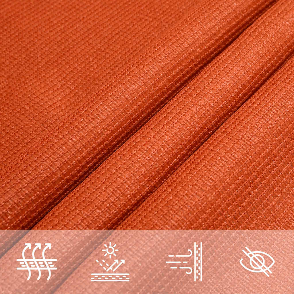 Sonnensegel 160 g/m² Orange 4x6 m HDPE